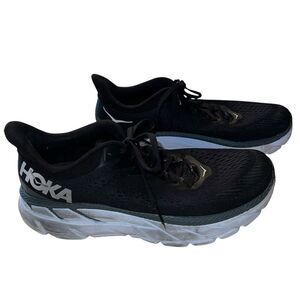 Hoka One One Shoes Womens Size 11 Clifton 7 Running Sneakers Shoes Black White